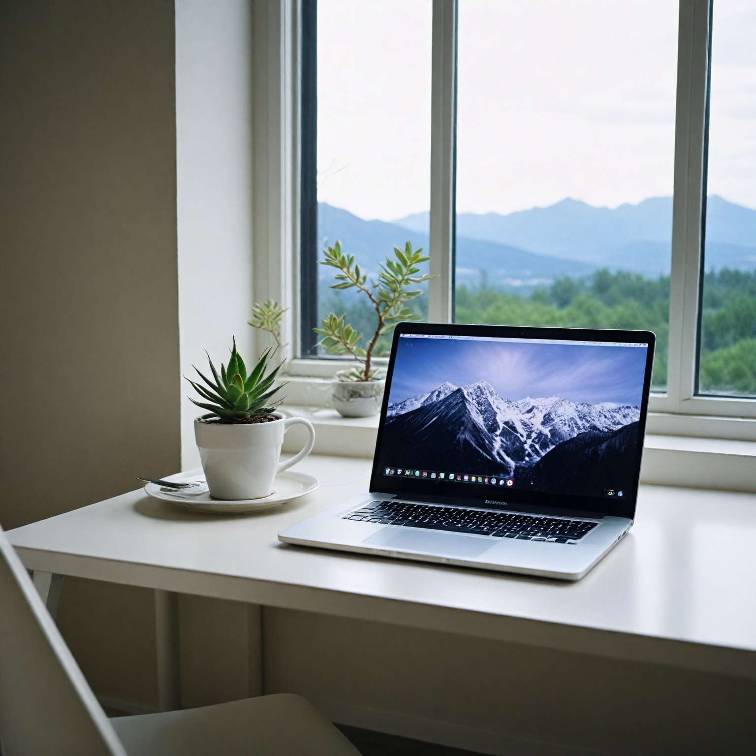 Editorial photo for remote interview setup